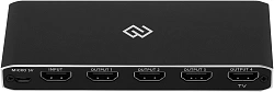 Сплиттер аудио-видео Digma DHSP-v2x4 HDMI (f)/4xHDMI (f) черный
