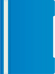 Папка-скоросшиватель Бюрократ -PS20BLUE A4 прозрач.верх.лист пластик синий 0.12/0.16