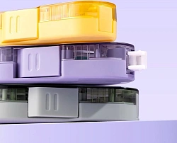 Лента коррект. Deli Nusign NS162VIOLET 12мх5мм фиолетовый корпус белый