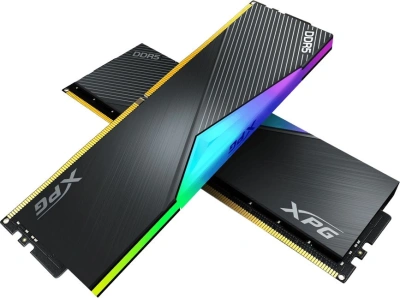 Память DDR5 2x16GB 6400MHz A-Data AX5U6400C3216G-DCLARBK XPG Lancer RGB RTL Gaming PC5-51200 CL32 DIMM 288-pin 1.35В kit dual rank с радиатором Ret