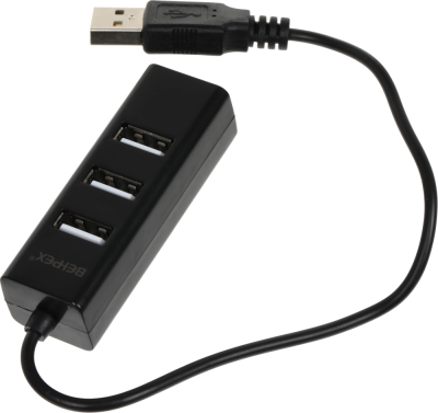 Разветвитель USB 2.0 BPH-1906 4порт. черный