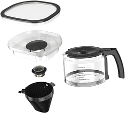 Кофеварка капельная Krups Grind Aroma KM832810 1000Вт черный/серебристый
