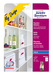Этикетки Avery Zweckform MD4001 A4 120x90мм 4шт на листе/5л./белый глянцевое самоклей. для струйной печати