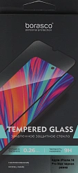 Защитное стекло для экрана BoraSCO прозрачный для Apple iPhone 16 Pro Max 2.5D антиблик. 1шт. (73683)