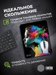 Коврик для мыши Cactus Color paint 300x250x3мм (CS-MPC-D08M)