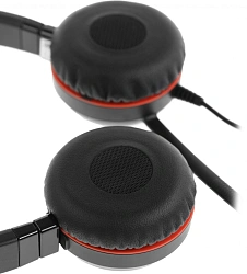 Наушники с микрофоном Jabra Evolve 30 II MS черный 1.2м накладные USB оголовье (5399-823-309)
