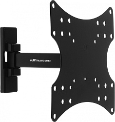 Кронштейн для телевизора Ultramounts UM876 черный 17"-42" макс.20кг настенный поворот и наклон