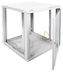 Шкаф коммутационный ЦМО ШРН-ЭКОНОМ (ШРН-Э-12.650) настенный 12U 600x650мм пер.дв.стекл 65кг серый 600мм 23.9кг 180град. 608мм