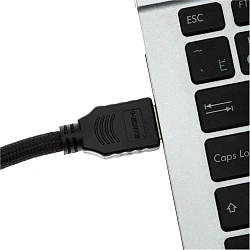 Кабель аудио-видео Cactus CS-HDMI.2-7 HDMI (m)/HDMI (m) 7м. позолоч.конт. черный