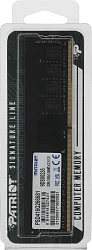 Память DDR4 16Gb 2666MHz Patriot PSD416G266681 Signature RTL PC4-21300 CL19 DIMM 288-pin 1.2В single rank Ret
