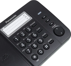 Телефон проводной Panasonic KX-TS2352RUB черный