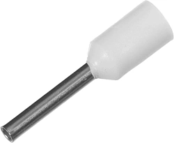 Наконечник IEK Е 0,75-08 0.75мм2 дл.14.4мм белый/серый (упак.:100шт) (UGN10-C75-02-08)