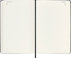 Ежедневник Moleskine ACADEMIC Large 130х210мм датир.18мес 592стр. черный