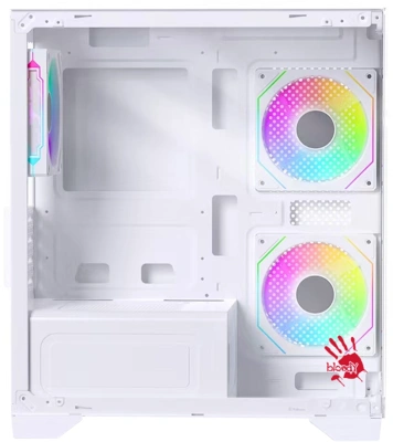 Корпус Bloody BD-CC103F белый без БП mATX 7x120mm 1xUSB2.0 1xUSB3.0 audio bott PSU