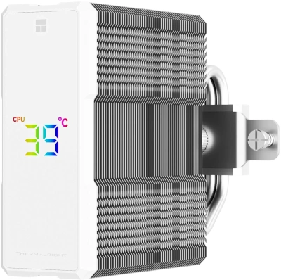 Устройство охлаждения(кулер) Thermalright Assassin X 120 R Digital ARGB Soc-AM5/AM4/1200/1700/1851 белый 4-pin 29.8dB Al+Cu LCD Ret (AX120-R-DIGITAL-WH-ARGB)
