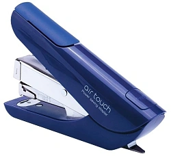Степлер Kw-Trio 0556A-BLU Half strip Air touch 24/6 24/8 26/6 26/8 (40листов) синий 100скоб пластик коробка