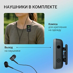 Плеер Hi-Fi Flash Digma Z4 BT 16Gb черный/1.5"/FM/microSDHC/clip