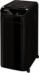 Шредер Fellowes AutoMax 450C черный с автоподачей (секр.P-4) фрагменты 450лист. 68лтр. скрепки скобы пл.карты CD