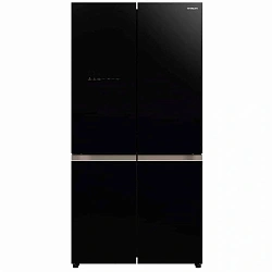Холодильник Hitachi R-WB720PUC1 GCK 3-хкамерн. черный стекло инвертер