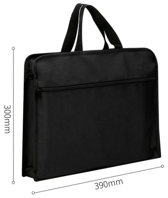 Папка-портфель Deli 63753BLACK 2 отдел. A4 текстиль черный