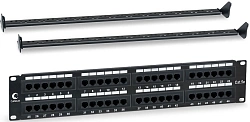 Патч-панель Cabeus PL-48-CAT.5E-DUAL 19" 1U 48xRJ45 кат.5E