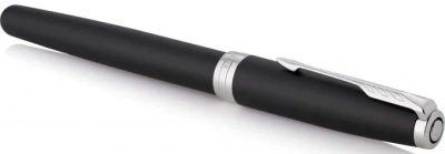 Ручка перьев. Parker Sonnet Core F529 (1931521) Matte Black CT F сталь нержавеющая подар.кор.