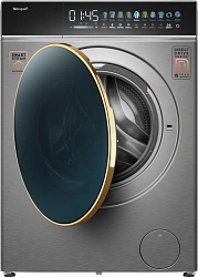 Стиральная машина Weissgauff WMD 58411 Direct Drive Inverter Premium Steam Stee класс: B загр.фронтальная макс.:11кг (с сушкой) нержавеющая сталь инвертор