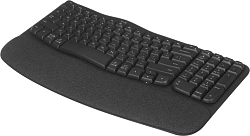 Клавиатура Logitech Wave Keys графитовый USB беспроводная BT/Radio slim Ergo LED (подставка для запястий) (920-012319)