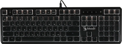 Клавиатура A4Tech Bloody B975P механическая черный USB Multimedia for gamer LED (подставка для запястий) (B975P)