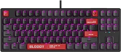 Клавиатура A4Tech Bloody AT87 черный/красный USB for gamer LED (AT87) кабель 1.8м