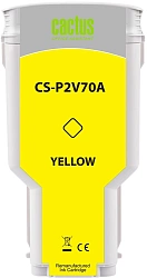 Картридж струйный Cactus CS-P2V70A №730 желтый (300мл) для HP Designjet T1600/1700/2600 с чипом