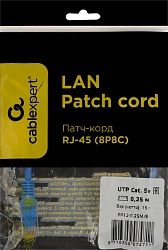 Патч-корд Premier PP12-0.25M/B 1000Гбит/с UTP 4 пары cat.5E CCA molded 0.25м синий RJ-45 (m)-RJ-45 (m)