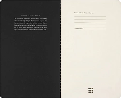 Блокнот Moleskine CAHIER NASA-INSPIRED SKCAHLP7063S2 Large 130х210мм 120стр. нелинованный мягкая обложка серебристый/черный Moon (2шт)