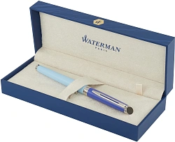 Ручка перьев. Waterman Hemisphere Colour Blocking (2179924) Blue CT сталь нержавеющая F подар.кор.