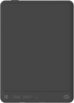 Электронная книга Digma A6 6" E-Ink Carta 758x1024 1.8Ghz 1Gb/32Gb/SD/microSDHC/подсветка дисплея темно-серый