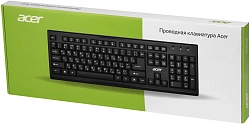 Клавиатура Acer OKW120 черный USB Multimedia (ZL.KBDEE.006)