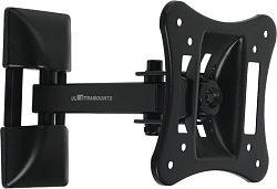 Кронштейн для телевизора Ultramounts UM891 черный 13"-27" макс.15кг настенный поворотно-выдвижной и наклонный