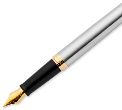 Ручка перьев. Waterman Hemisphere (S0920310) Steel GT F сталь нержавеющая/позолота подар.кор.