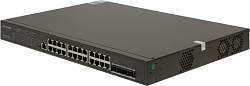 Коммутатор IP-Com G5328P-24-410W (L3) 24x1Гбит/с 4xКомбо(1000BASE-T/SFP) 4SFP 24PoE 370W управляемый