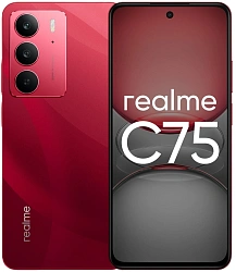 Смартфон Realme RMX3941 C75 256Gb 8Gb красный моноблок 3G 4G 2Sim 6.72" 1080x2400 Android 14 50Mpix 802.11 a/b/g/n/ac NFC GPS GSM900/1800 GSM1900 Protect A-GPS microSD max2048Gb