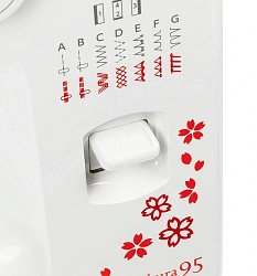 Швейная машина Janome Sakura 95 белый/цветы