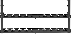 Кабель-канал Cactus CS-CM-700-2BK для столов 72.8x13.5x34.2см черный
