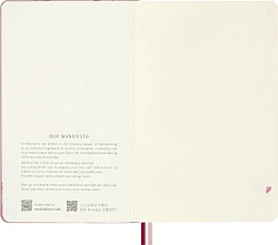 Блокнот Moleskine LIMITED EDITION САКУРА LESU09QP062 Large 130х210мм обложка текстиль 176стр. нелинованный твердая обложка розовый 2026