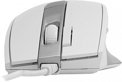 Мышь A4Tech Fstyler FM45S Air белый/серебристый оптическая 2400dpi silent USB 7but (FM45S AIR USB (SILVER WHITE))