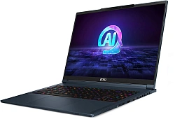 Ноутбук MSI Stealth 16 AI Studio A1VHG-061RU Core Ultra 9 185H 32Gb SSD2Tb NVIDIA GeForce RTX4080 12Gb 16" IPS UHD+ (3840x2400) Windows 11 Home dk.blue WiFi BT Cam (9S7-15F312-061)