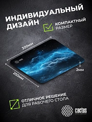 Коврик для мыши Cactus Space Clouds рисунок 300x250x2мм (CS-MPC-P05M)