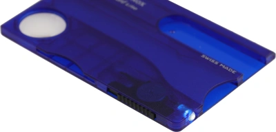 Швейцарская карта Victorinox SwissCard Lite (0.7322.T2) синий полупрозрачный коробка подарочная
