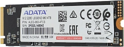 Накопитель SSD A-Data PCIe 4.0 x4 4TB ALEG-960-4TCS Legend 960 M.2 2280