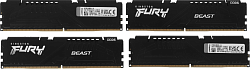 Память DDR5 4x16GB 5200MHz Kingston KF552C40BBK4-64 Fury Beast Black RTL Gaming PC5-41600 CL40 DIMM 288-pin 1.25В kit single rank с радиатором Ret