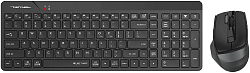 Клавиатура + мышь A4Tech Fstyler FG2400 Air2 клав:черный мышь:черный USB беспроводная slim (FG2400 AIR2 BLACK)